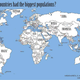 Image for article titled The map of the world if every country's population matched its size